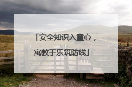 安全知识入童心，寓教于乐筑防线