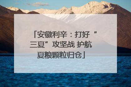 安徽利辛：打好“三夏”攻坚战 护航夏粮颗粒归仓