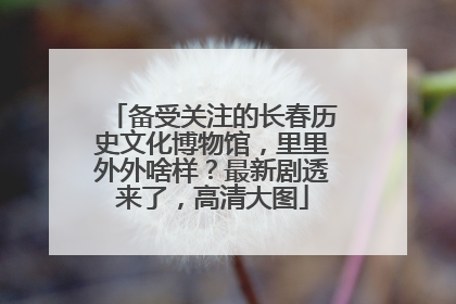 备受关注的长春历史文化博物馆，里里外外啥样？最新剧透来了，高清大图