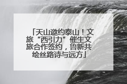 天山邀约泰山！文旅“西引力”催生文旅合作签约，鲁新共绘丝路诗与远方