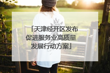 天津经开区发布促进服务业高质量发展行动方案
