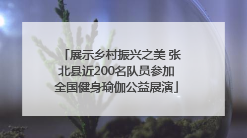 展示乡村振兴之美 张北县近200名队员参加全国健身瑜伽公益展演