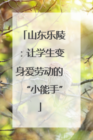 山东乐陵：让学生变身爱劳动的“小能手”