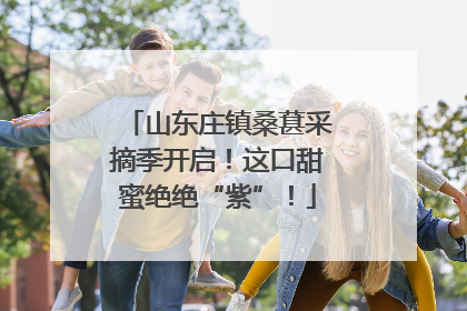 山东庄镇桑葚采摘季开启！这口甜蜜绝绝“紫”！