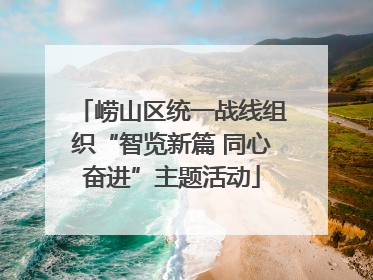 崂山区统一战线组织“智览新篇 同心奋进”主题活动