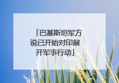 巴基斯坦军方说已开始对印展开军事行动