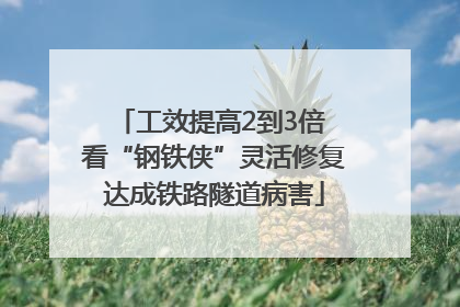 工效提高2到3倍 看“钢铁侠”灵活修复达成铁路隧道病害