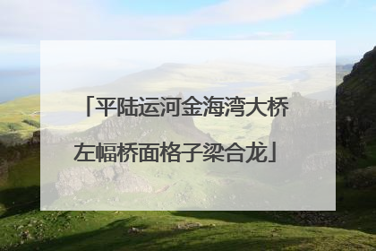 平陆运河金海湾大桥左幅桥面格子梁合龙