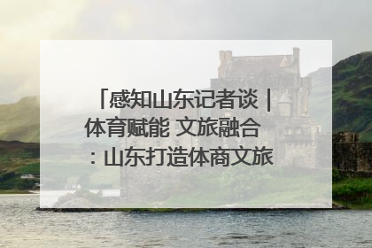 感知山东记者谈｜体育赋能 文旅融合：山东打造体商文旅融合发展新格局