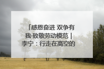 感恩奋进 双争有我·致敬劳动模范｜李宁：行走在高空的“电网卫士”