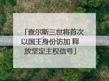 查尔斯三世将首次以国王身份访加 释放坚定主权信号