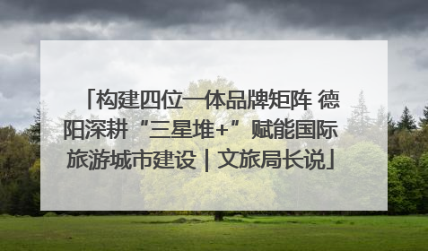 构建四位一体品牌矩阵 德阳深耕“三星堆+”赋能国际旅游城市建设｜文旅局长说