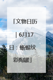 文物日历｜6月17日：蜥蜴纹彩陶罐