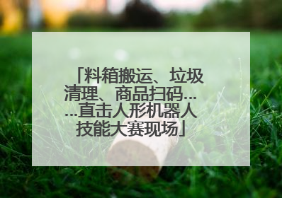 料箱搬运、垃圾清理、商品扫码……直击人形机器人技能大赛现场