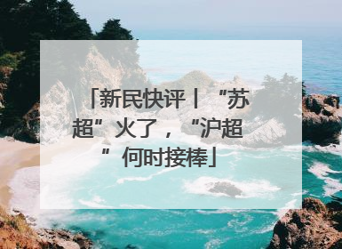 新民快评丨“苏超”火了，“沪超”何时接棒