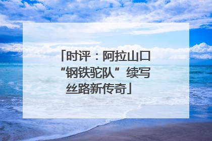 时评：阿拉山口“钢铁驼队”续写丝路新传奇