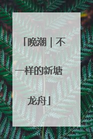 晚潮｜不一样的新塘龙舟