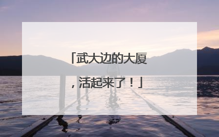 武大边的大厦，活起来了！