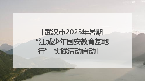 武汉市2025年暑期“江城少年国安教育基地行” 实践活动启动