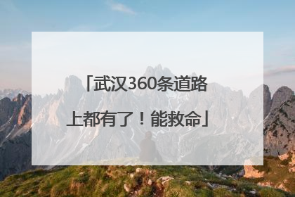 武汉360条道路上都有了！能救命