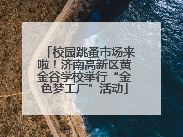 校园跳蚤市场来啦！济南高新区黄金谷学校举行“金色梦工厂”活动