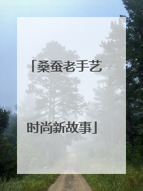桑蚕老手艺 时尚新故事