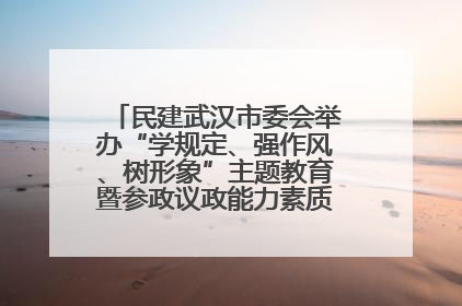 民建武汉市委会举办“学规定、强作风、树形象”主题教育暨参政议政能力素质提升培训班