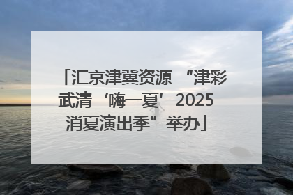汇京津冀资源 “津彩武清‘嗨一夏’2025消夏演出季”举办