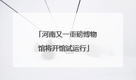 河南又一重磅博物馆将开馆试运行