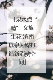泉水点“睛” 文旅生花 济南以泉为媒打造新消费空间