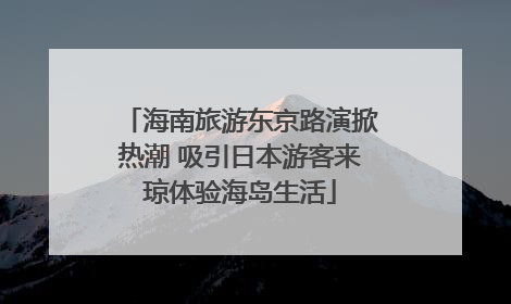 海南旅游东京路演掀热潮 吸引日本游客来琼体验海岛生活
