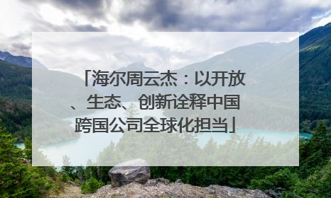 海尔周云杰：以开放、生态、创新诠释中国跨国公司全球化担当