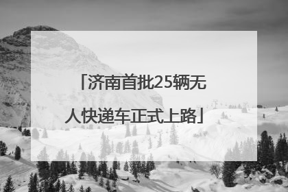 济南首批25辆无人快递车正式上路