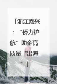 浙江嘉兴：“侨力护航”助企高质量“出海”