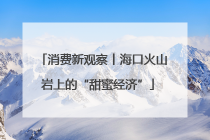 消费新观察丨海口火山岩上的“甜蜜经济”