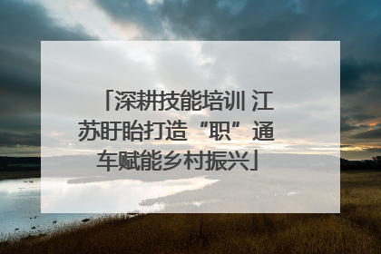 深耕技能培训 江苏盱眙打造“职”通车赋能乡村振兴