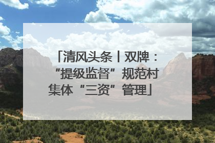 清风头条丨双牌：“提级监督”规范村集体“三资”管理