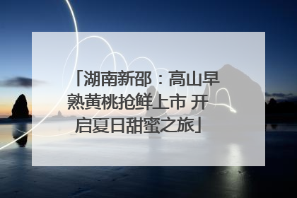 湖南新邵：高山早熟黄桃抢鲜上市 开启夏日甜蜜之旅