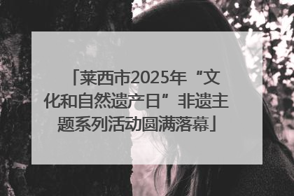 莱西市2025年“文化和自然遗产日”非遗主题系列活动圆满落幕