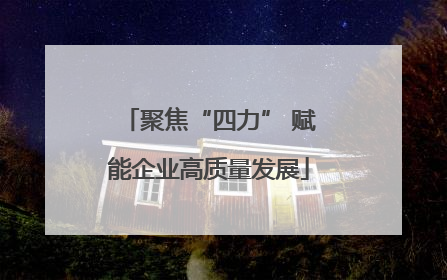 聚焦“四力” 赋能企业高质量发展