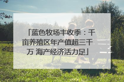 蓝色牧场丰收季：千亩养殖区年产值超三千万 海产经济活力足
