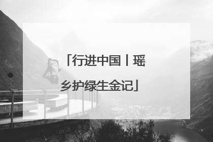 行进中国丨瑶乡护绿生金记