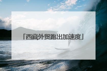 西藏外贸跑出加速度