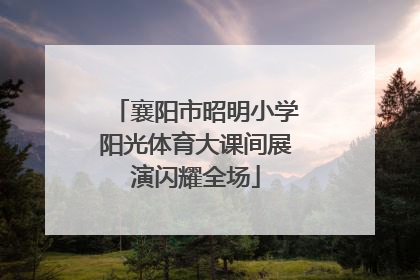 襄阳市昭明小学阳光体育大课间展演闪耀全场
