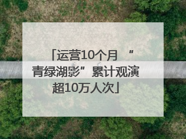 运营10个月 “青绿湖影”累计观演超10万人次