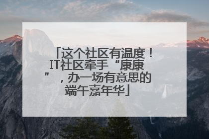 这个社区有温度！IT社区牵手“康康”，办一场有意思的端午嘉年华