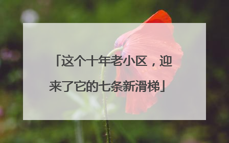 这个十年老小区，迎来了它的七条新滑梯