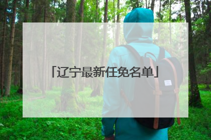 辽宁最新任免名单