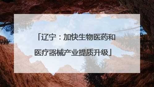 辽宁：加快生物医药和医疗器械产业提质升级