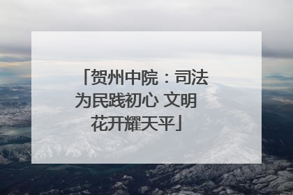 贺州中院：司法为民践初心 文明花开耀天平